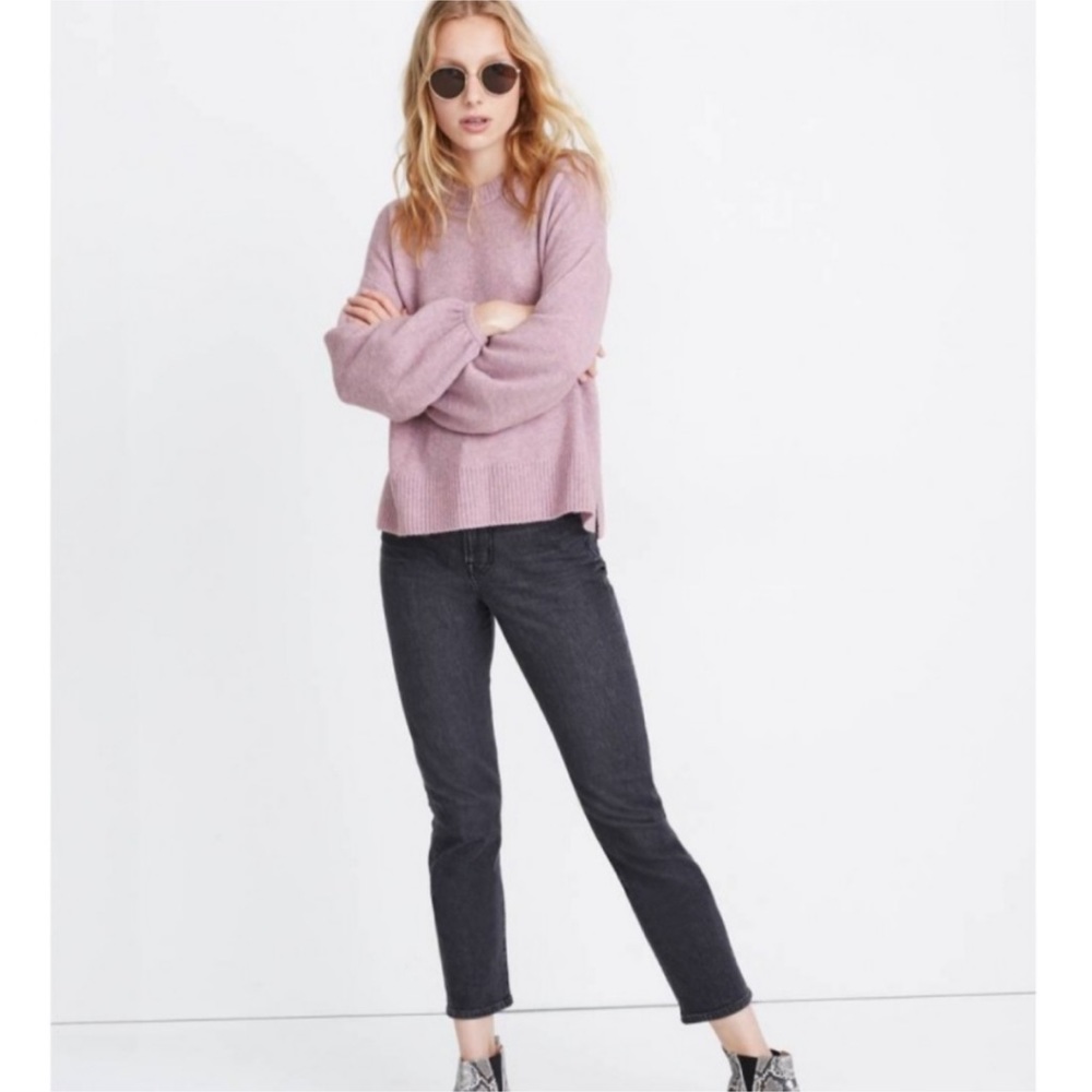 Madewell balloon sleeve wool sweater